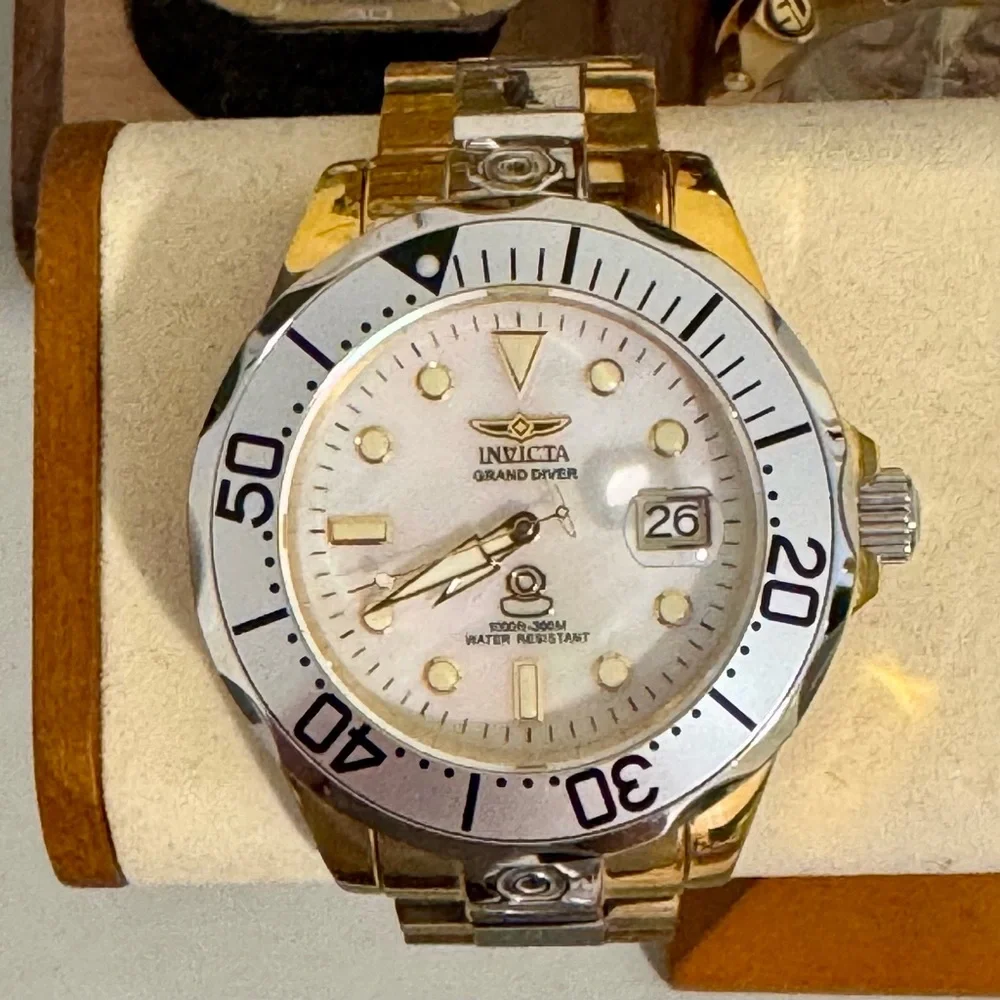 Invicta Pro Grand Diver Automatic Unisex Watch Mother of Pearl Dial 47mm … - Picture 2 of 11